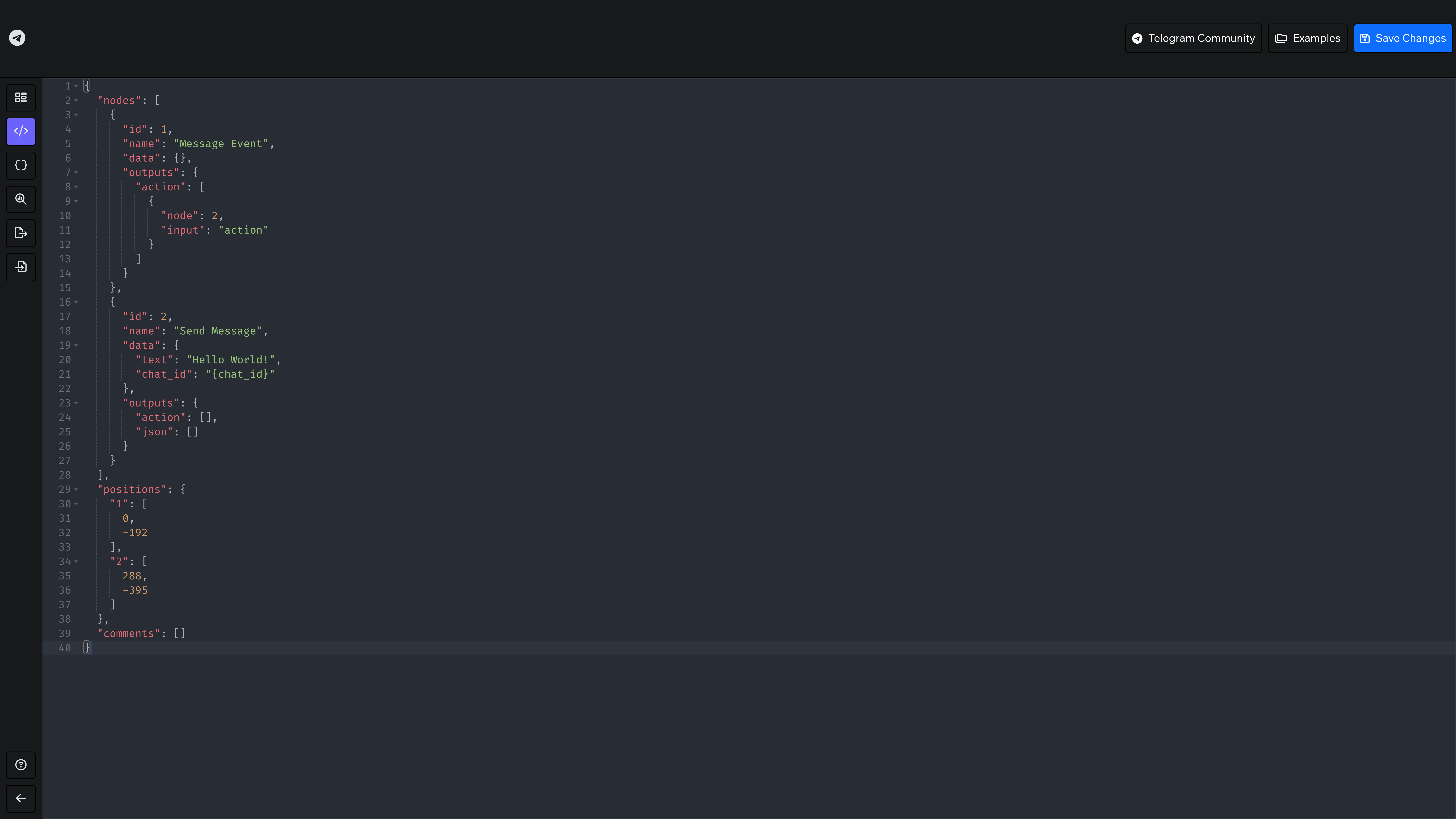 The "Code Editor" plugin makes it easier to manage your bot's codes.