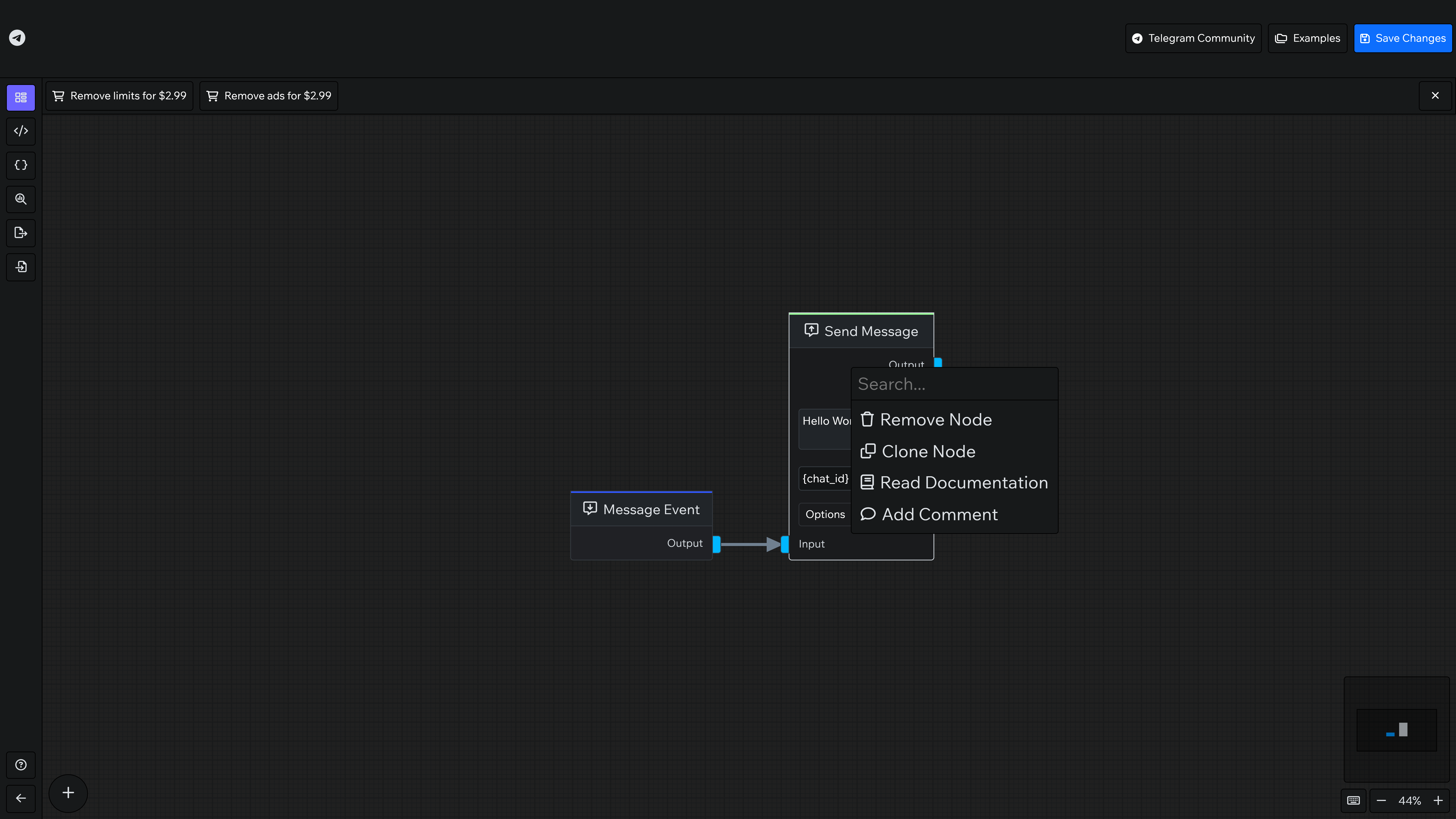 The "Context Menu" plugin adds new features to the editor.