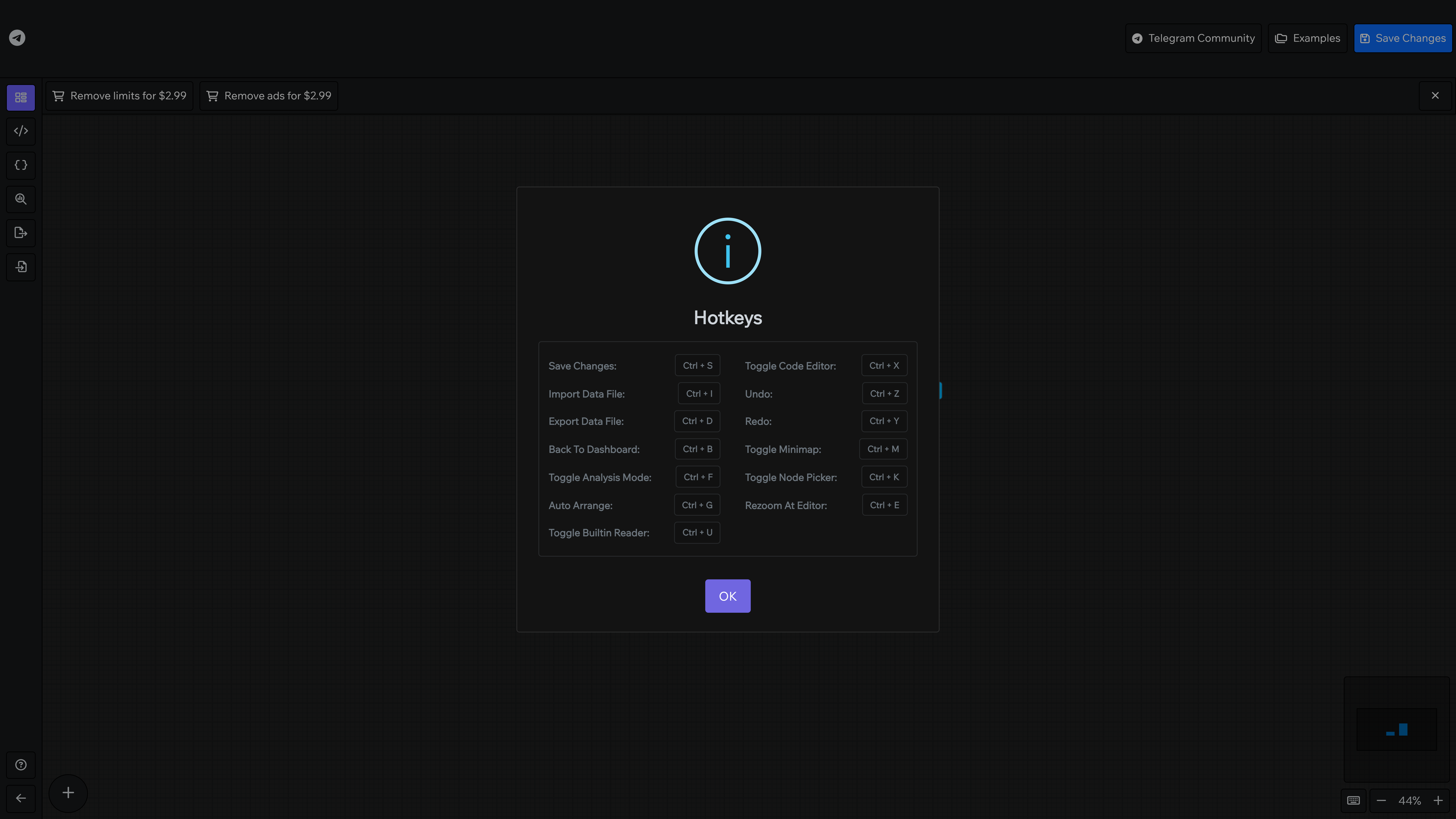 This plugin lets you use hotkeys within the editor.