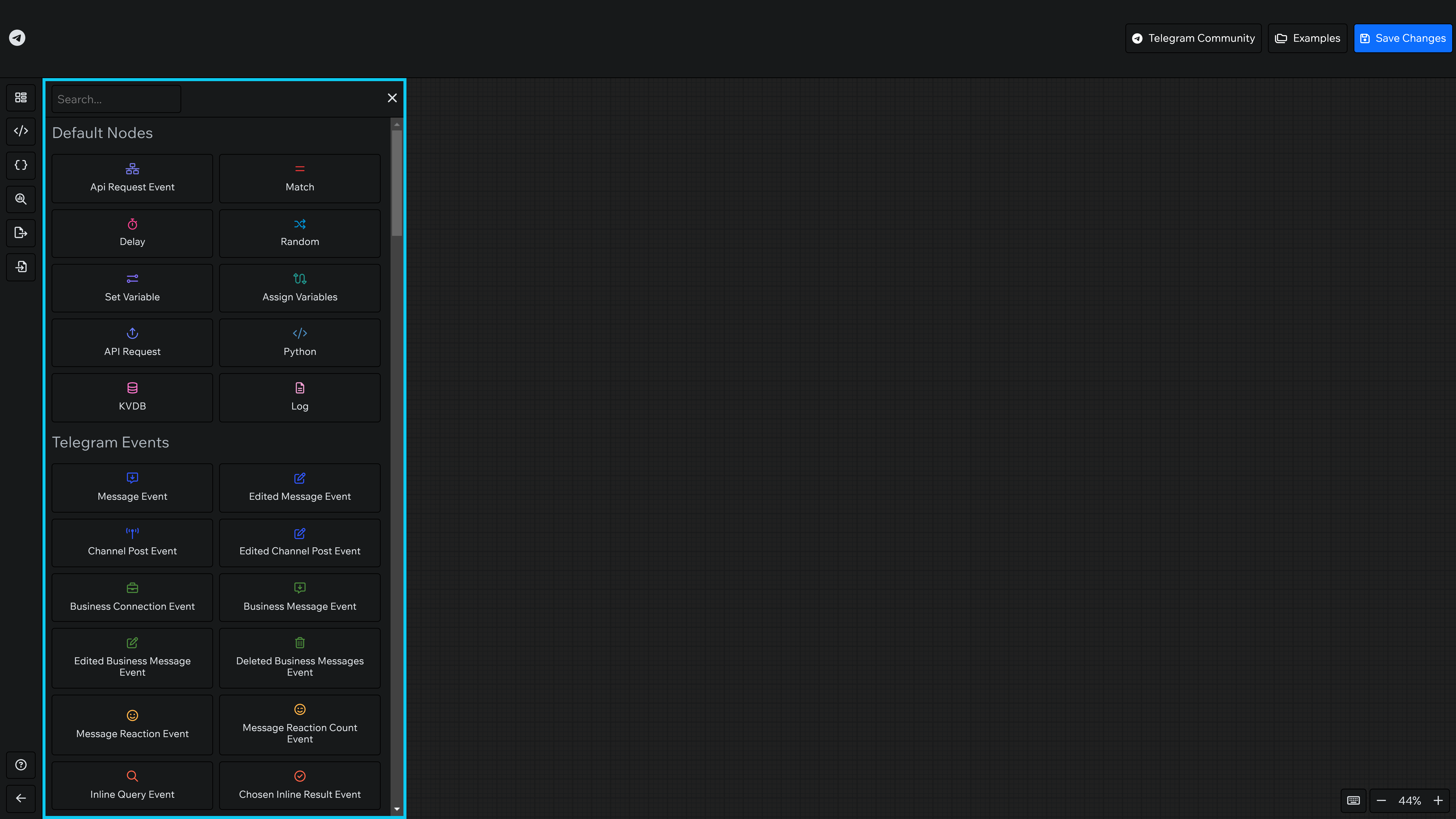 This is what the "Node Picker" box looks like.